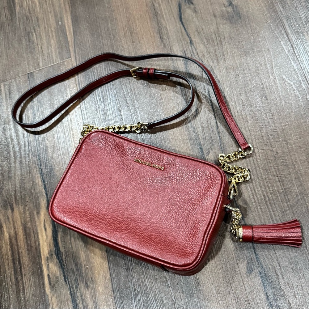 MICHAEL MICHAEL KORS Ginny Leather Crossbody Bag - Picture 3 of 11